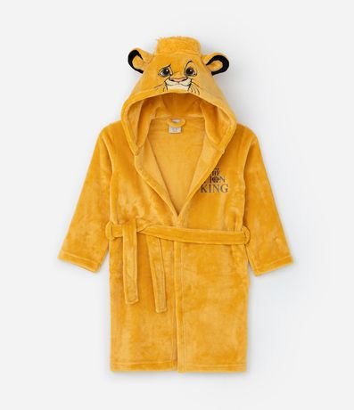 Bata de Baño Infantil en Fleece con Estampa Simba - Talle 3 a 8 años 1