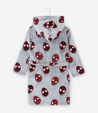 Bata de Baño Infantil con Estampa Hombre-Araña Brilla en la Oscuridad - Talle 3 a 12 años 2