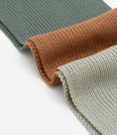 Bufanda Infantil en Punto con Estampa Bloques de Colores - Talle U 3