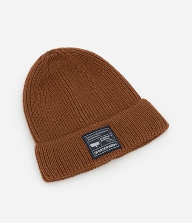 Gorro Infantil con Bajo Plegado y Etiqueta - Talle U 1