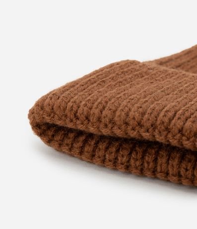 Gorro Infantil con Bajo Plegado y Etiqueta - Talle U 3