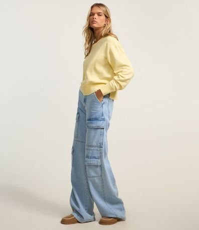 Suéter Boxy en Punto con Cuello Redondo 2