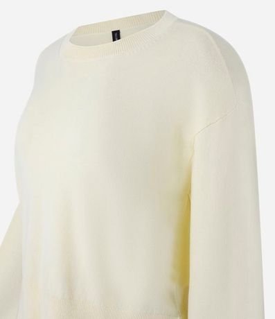 Suéter Boxy en Punto con Cuello Redondo 5