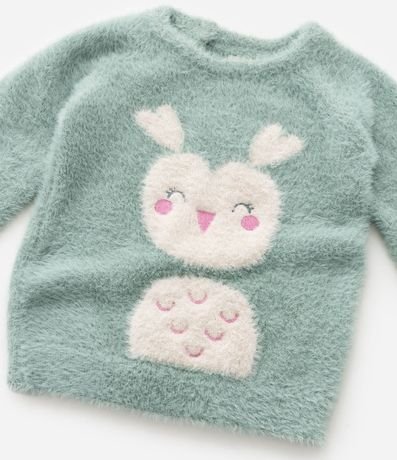 Suéter Infantil Peluche con Estampa Animalito - Talle 0 a 18 meses 6