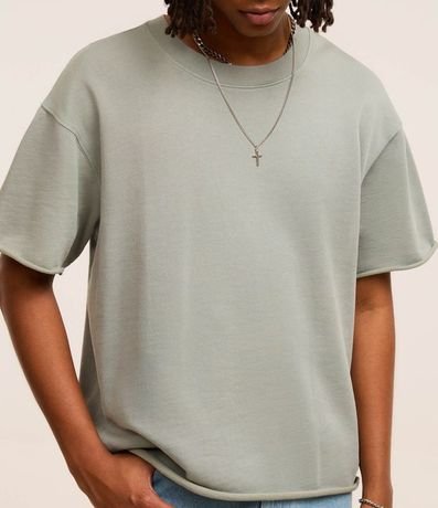 Camiseta de Punto con Dobladillo Recortado 3