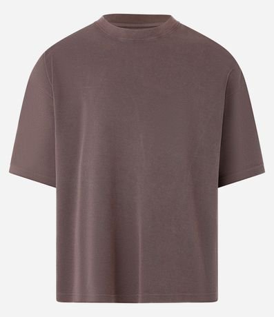 Remera Boxy con Algodón eTextura Waffle 4