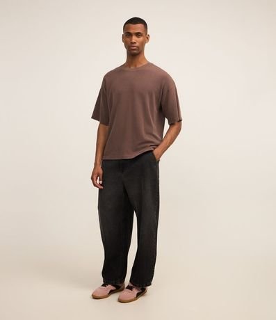 Remera Boxy con Algodón eTextura Waffle 2