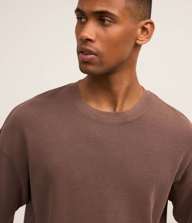 Remera Boxy con Algodón eTextura Waffle 3