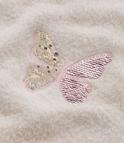 Suéter Infantil Peluche con Bordado en Lentejuelas - Talle 5 a 14 años 7