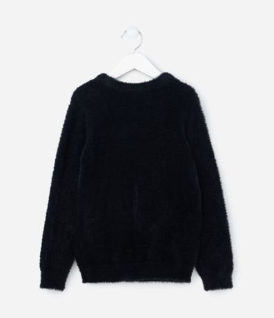 Suéter Infantil Peluche con Estampa Lazo - Talle 5 a 14 años 2