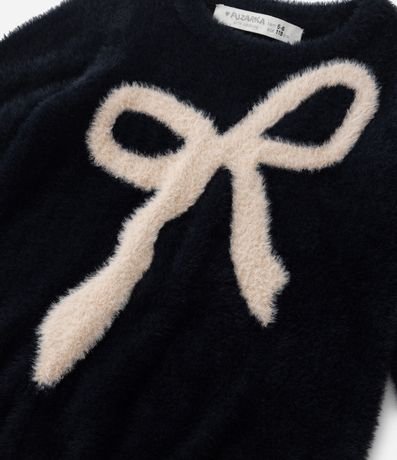 Suéter Infantil Peluche con Estampa Lazo - Talle 5 a 14 años 5