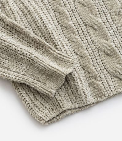 Suéter Infantil en Chenille con Hilo Metalizado - Talle 5 a 14 años 4