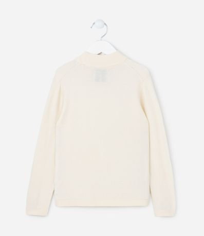 Suéter Infantil en Punto con Cuello Alto - Talle 5 a 14 años 2