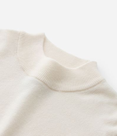 Suéter Infantil en Punto con Cuello Alto - Talle 5 a 14 años 5