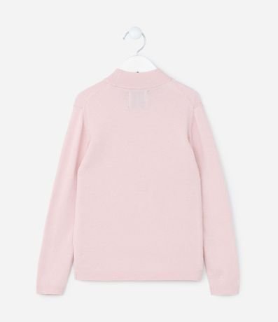 Suéter Infantil en Punto con Cuello Alto - Talle 5 a 14 años 2