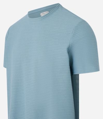 Remera Regular en Algodón con Textura 8