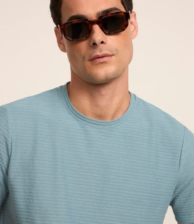 Remera Regular en Algodón con Textura 3