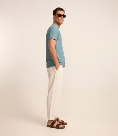 Remera Regular en Algodón con Textura 4