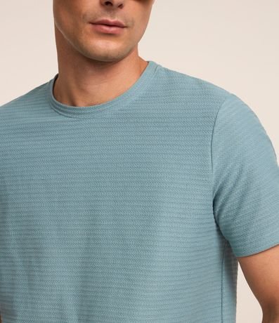 Remera Regular en Algodón con Textura 6