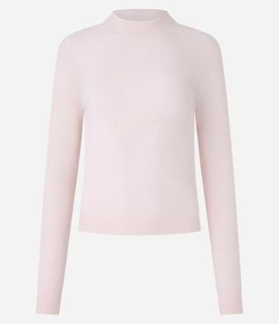 Blusa Manga Larga en Chenille con Cuello Alto 4