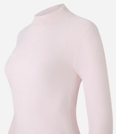 Blusa Manga Larga en Chenille con Cuello Alto 5