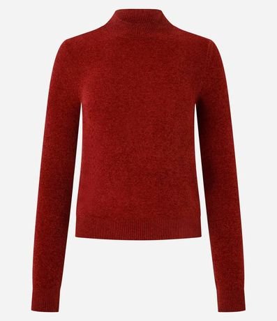 Blusa Manga Larga en Chenille con Cuello Alto 4