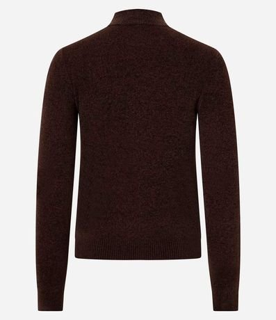 Blusa Manga Larga en Chenille con Cuello Alto 6