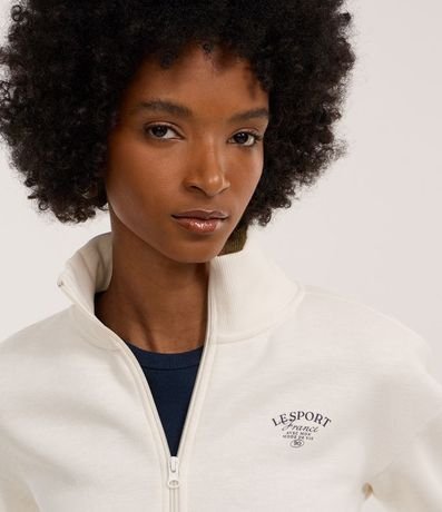 Campera en Algodón con Forro Fleece y Estampa Lesport