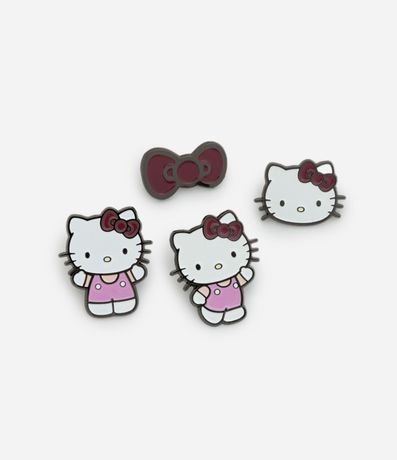 Kit 4x1 Pins Metal Liso 4 pins de Hello Kitty