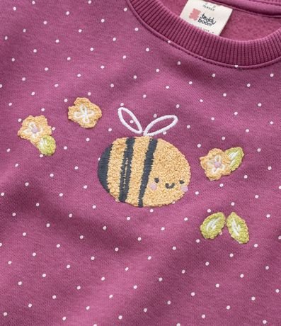 Saco Infantil con Volado y Bordado Abeja - Talle 0 a 18 meses 7