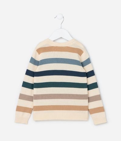 Suéter Comfort Infantil con Estampa Rayada - Talle 1 a 6 años 2