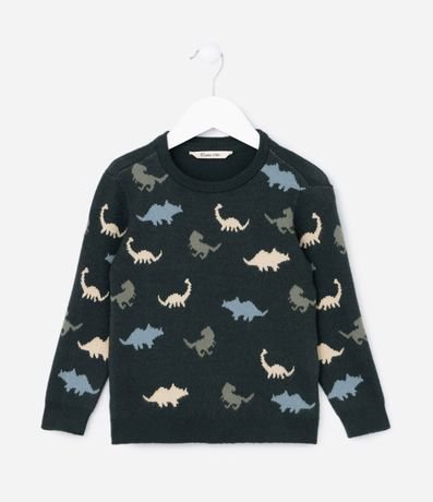 Suéter Infantil con Estampa Dinosaurios - Talle 1 a 4 años