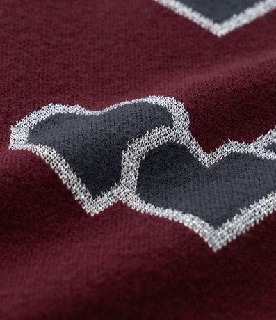 Suéter Infantil en Punto con Estampa Corazones - Talle 5 a 14 años 3