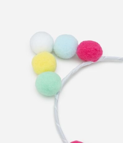Vincha Infantil con Orejitas en Mini Pompones - Talle U 3