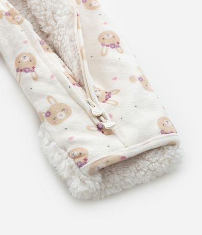 Mono Infantil con Forro Sherpa y Capucha con Orejitas - Talle 0 a 18 meses 9