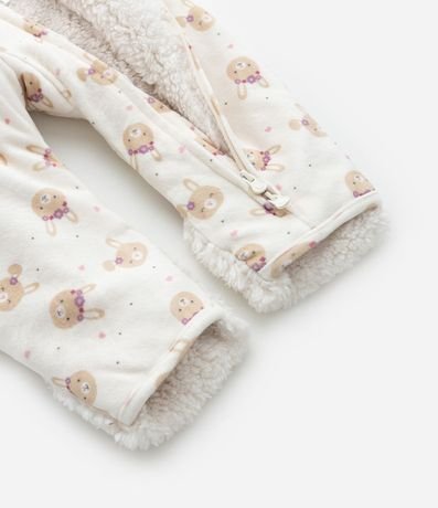 Mono Infantil con Forro Sherpa y Capucha con Orejitas - Talle 0 a 18 meses 11