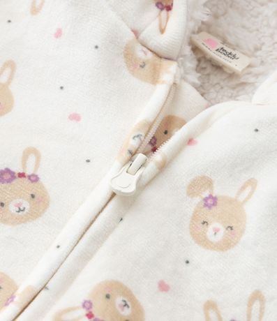 Mono Infantil con Forro Sherpa y Capucha con Orejitas - Talle 0 a 18 meses 7