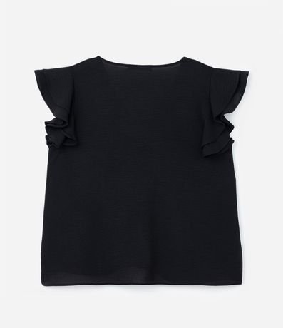 Blusa en Crepé con Volado en el Hombro Curve & Plus Size 12
