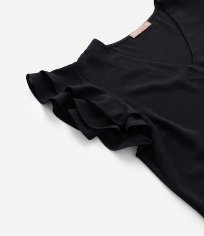 Blusa en Crepé con Volado en el Hombro Curve & Plus Size 13