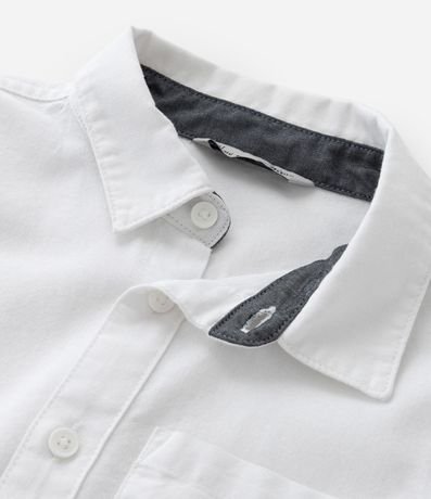 Camisa Básica Infantil en Oxford con Bolsillo - Talle 1 a 5/6 años 4