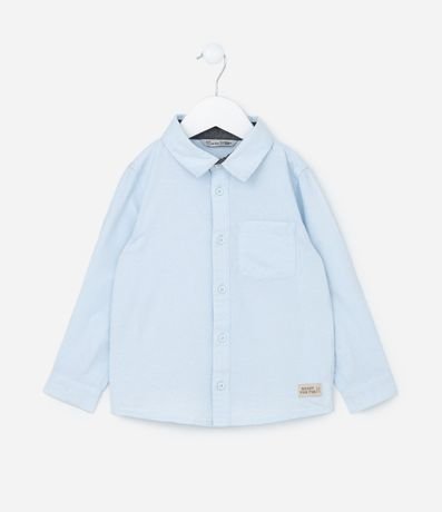 Camisa Básica Infantil en Oxford con Bolsillo - Talle 1 a 5/6 años