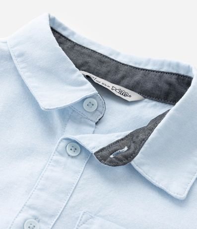 Camisa Básica Infantil en Oxford con Bolsillo - Talle 1 a 5/6 años 5