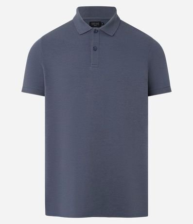 Polo Slim en Media Malla con Botones y Textura Acanalada 5
