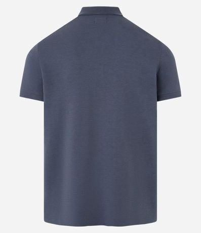 Polo Slim en Media Malla con Botones y Textura Acanalada 7