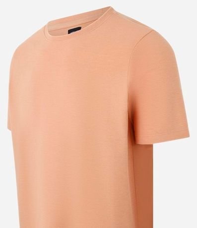 Remera Slim en Algodón con Textura Acanalada 10