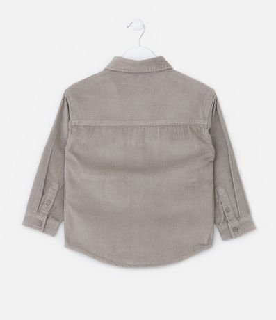 Camisa Infantil en Terciopelo con Bolsillos -Talle 5 a 14 años 2