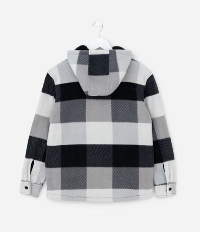 Camisa Infantil en Fleece de Cuadros y Forro de Sherpa - Talle 5 a 14 años 2