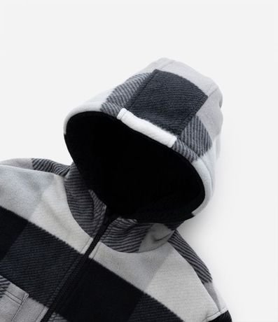 Camisa Infantil en Fleece de Cuadros y Forro de Sherpa - Talle 5 a 14 años 5