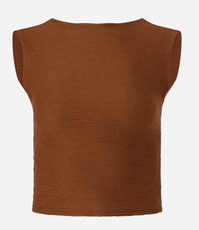 Blusa en Tejido Texturizado con Espalda Abierta 5