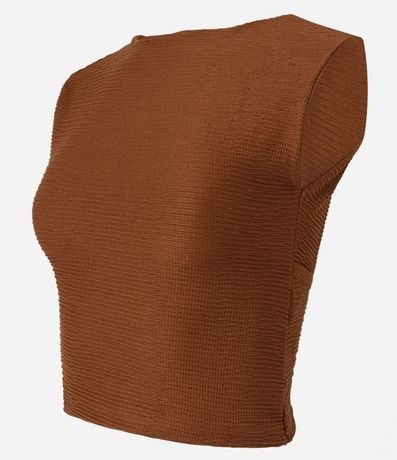 Blusa en Tejido Texturizado con Espalda Abierta 6